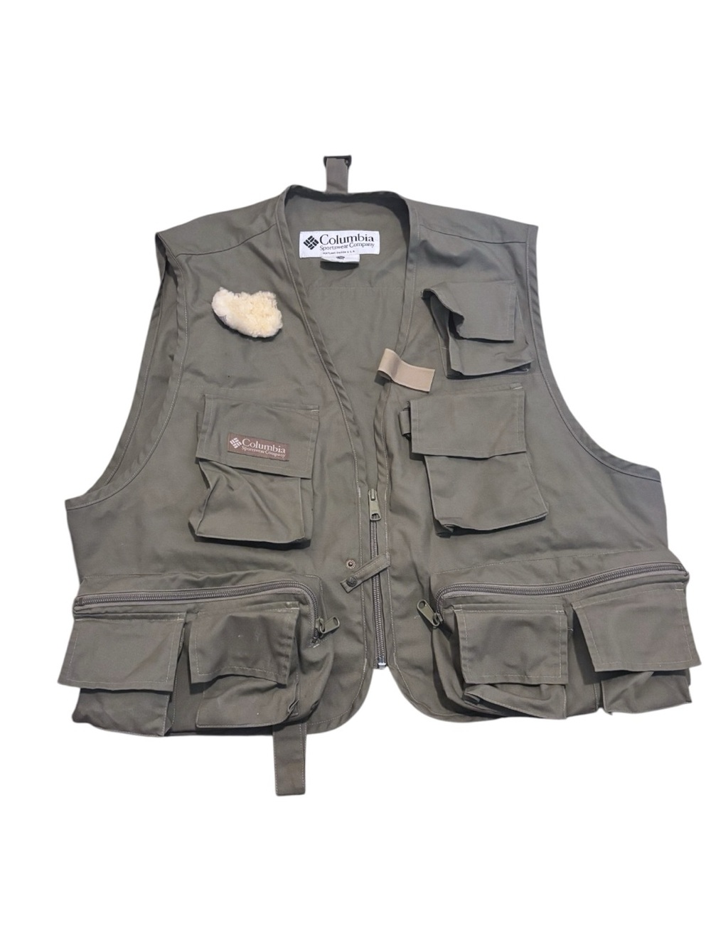 Vintage 90s Columbia Sportswear Multi-pocket Fly Fishing Utility Vest